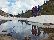 Anello dei Laghi Gemelli con il laghetto della Paura dalle Baite di Mezzeno il 15 luglio 2014  - FOTOGALLERY